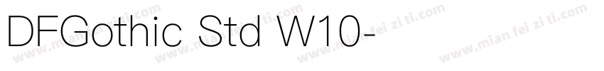 DFGothic Std W10字体转换
